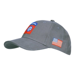 Čepice baseball 82nd AIRBORNE ŠEDÁ