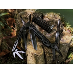 NexTool kleště multifunkční BLACK KNIGHT se sadou bitů ČERNÉ