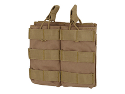 Modular open double mag pouch 5,56 Coyote Brown