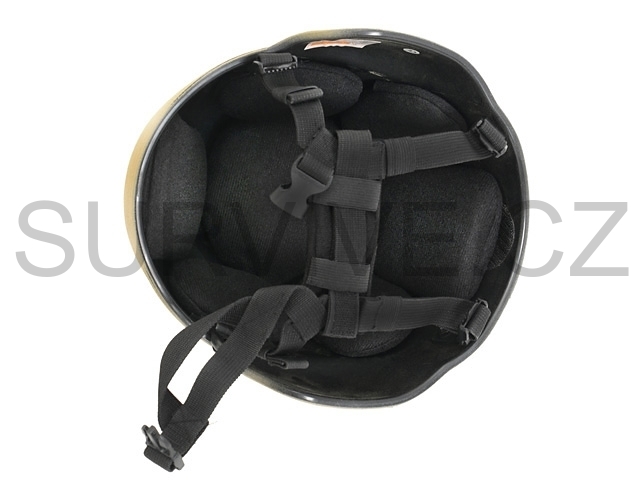 Replika helmy MICH2000 verze "light" - černá
