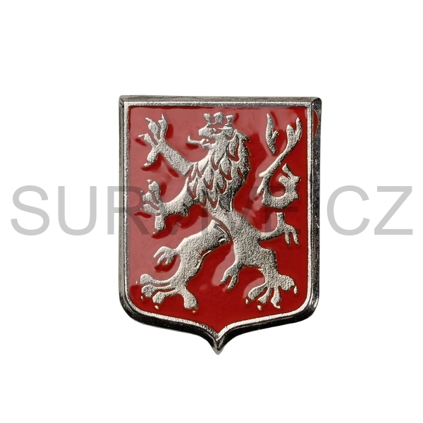 Odznak český lev ERB / červený PIN
