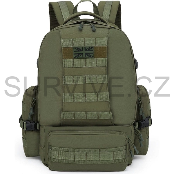 Batoh Expedition MOLLE 50 litrů zelený