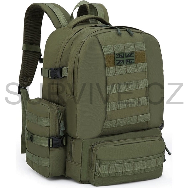 Batoh Expedition MOLLE 50 litrů zelený