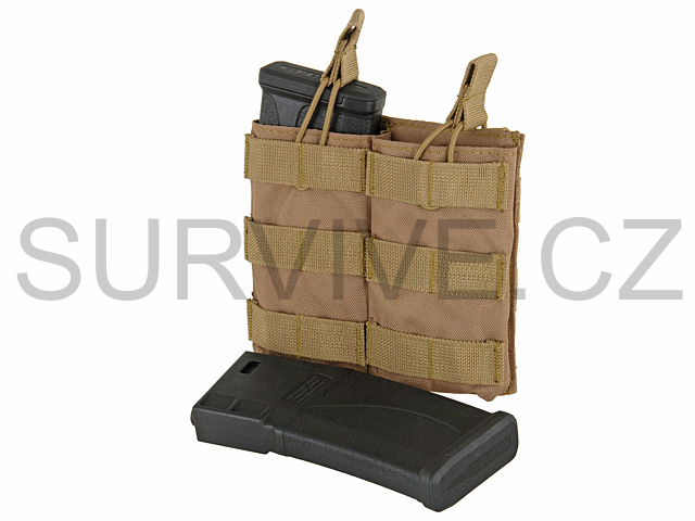 Modular open double mag pouch 5,56 Coyote Brown